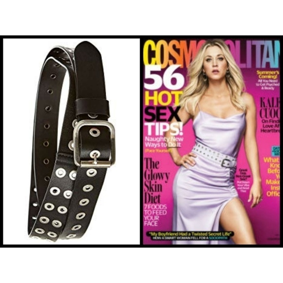 💕ALICE + OLIVIA💕 Eve Double Wrap Belt in Black - Picture 2 of 11